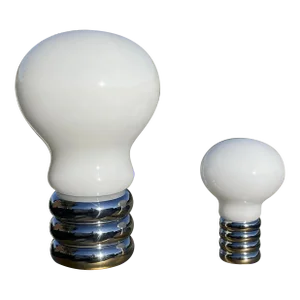 Murano Ingo Maurer Giant Bulb Table Lamp by DesignM, Germany Ca. 1966 - Pair