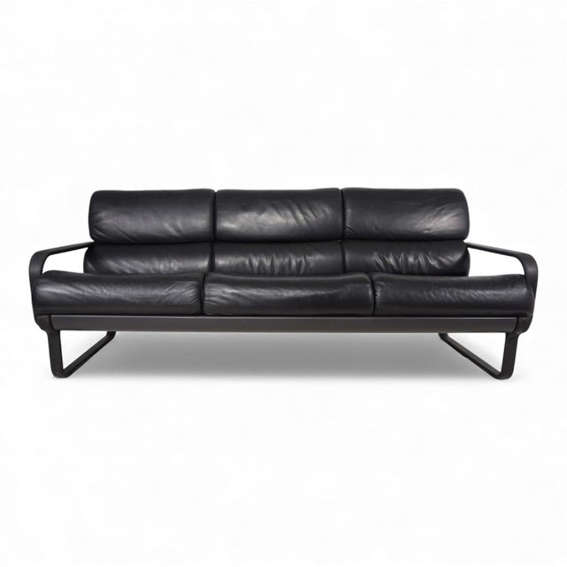 Lobbytop Three-Seater Leather Sofa by Otto Zapf for Drabert, 1970 For Sale - Image 4 of 18