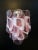 Pink Murano 6 Pink/Rose Lattimo Glass Sconces - a Pair For Sale - Image 8 of 10