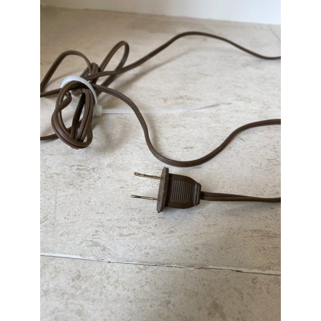 Vintage 1980’s Faux Goatskin / Parchment Floor Lamp For Sale - Image 9 of 11