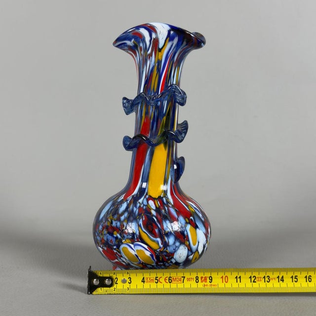 Italian Modern Murano Glass Vase from Fratelli Toso, 1970s For Sale - Image 11 of 13