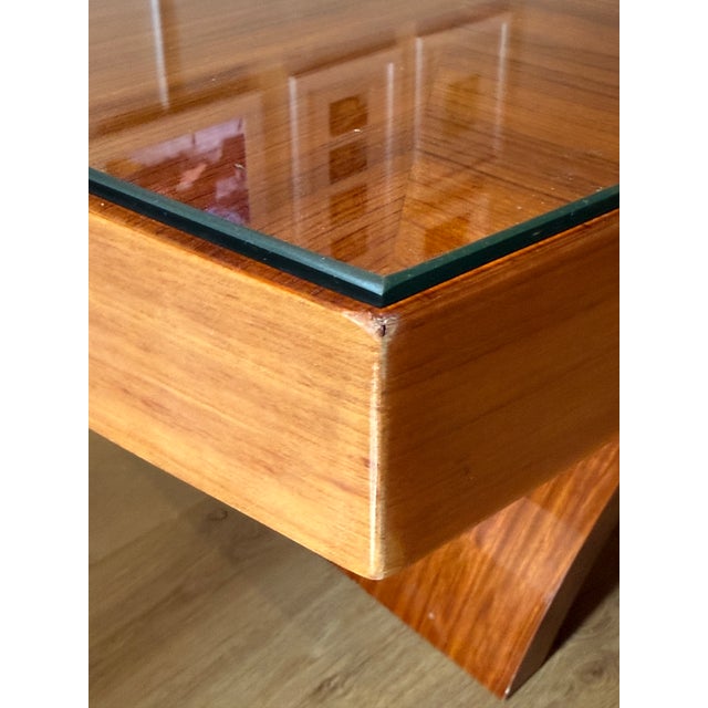 Late 20th Century Postmodern Dining Table Attr. P. Costantini (With Leaves) For Sale - Image 9 of 12