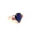 Blue Natural Sapphire Diamond Ring 7 14k W Gold 6.16 TCW Certified For Sale - Image 8 of 12