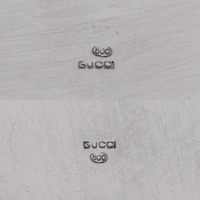 Vintage 20th Century Italian Silver Beakers by Gucci, 1980s, Set of 2 For Sale - Image 3 of 13