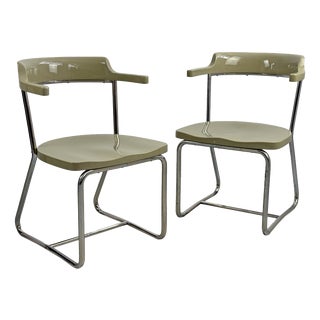 Bauhaus Chrome Armchairs from Robert Slezák, 1930s, Set of 2 For Sale
