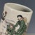 Ceramic Cultural Revolution Porcelain Brush Pot With Postal Worker Motif For Sale - Image 7 of 9