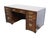 BAKER FURNITURE Burled Walnut Asian Ming Chinoiserie 60" Executive Office Desk 30 High 60" Wide 30" Deep Knee Area: 24.5"...