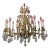Early 20th Century Large Brass Chandelier For Sale