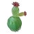 1990s Green Emerald and Amethyst Purple Murano Glass Flowering Cactus For Sale