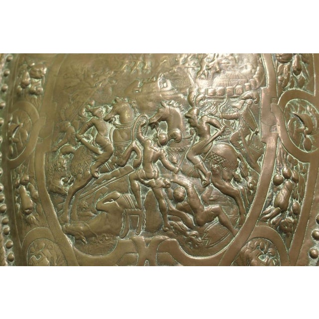 Brass Wall Hanging Shield For Sale - Image 5 of 9