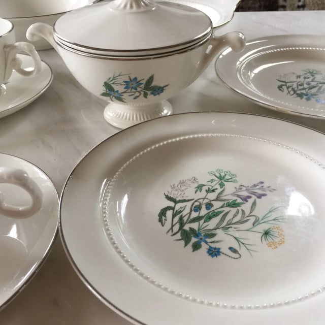1970s Vintage Garden Plates & Tea Set - Set of 28 For Sale - Image 5 of 10