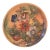 Mexico Capelo Floral Clay Wall Plate Majolica For Sale