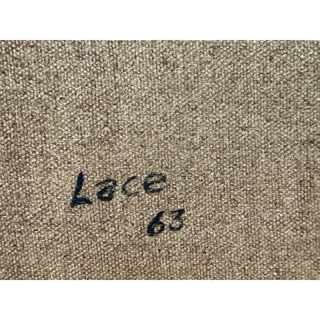 Artist Lace Framed Rustic Barn Painting, Circa 1963 For Sale - Image 11 of 12