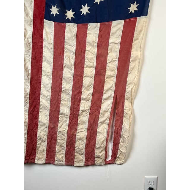 Vintage Valley Forge “76” Bennington American Flag, Bicentennial Era C. 1976 For Sale - Image 4 of 9