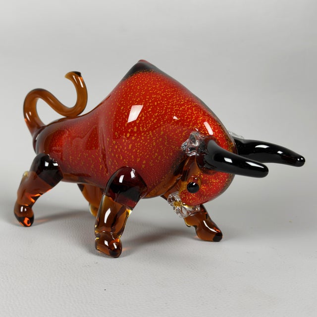 Bull Sculpture in Murano Glass, 1970s For Sale - Image 17 of 17