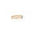 Metal Minimalist Three Stone Natural Diamond Bypass Ring in 18k Yellow Gold Stackable Size 4 For Sale - Image 7 of 15