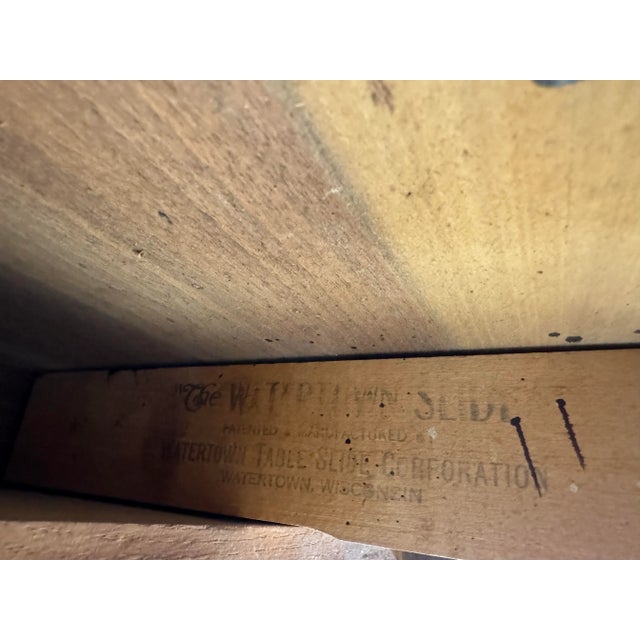 Mid Century Modern Solid Walnut Dining Table For Sale In San Antonio - Image 6 of 10