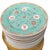 Set of 14 Chinese Turquoise Blue Mun Shou Porcelain 10” Dinner Plates For Sale - Image 4 of 4