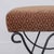 Panoplie Iron Loop Stool, Brown Chenille For Sale - Image 9 of 12