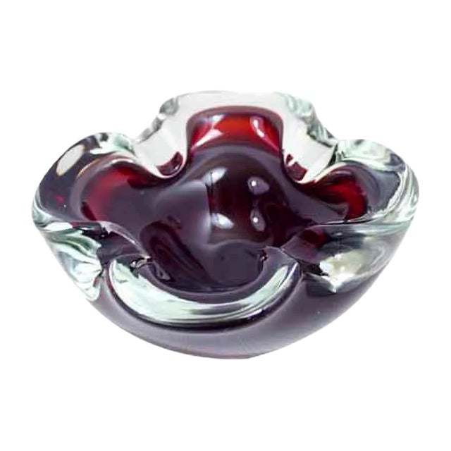 Murano Glass Ashtray For Sale