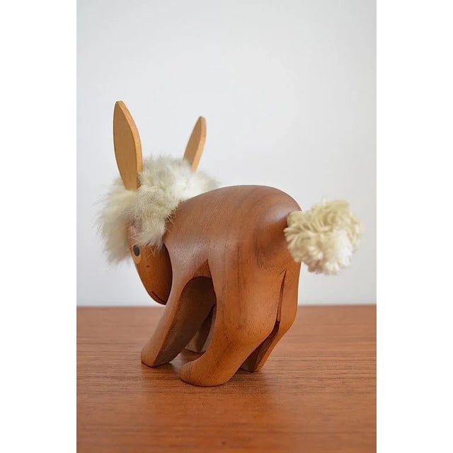 Teak Donkey Figure by Arne Basse, 1960s For Sale - Image 4 of 10