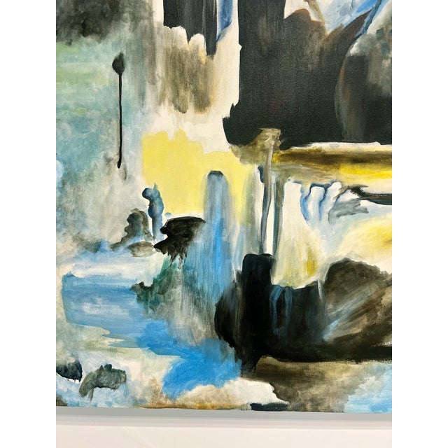 Large Bold Abstract Original Oil Painting on Canvas For Sale In Greensboro - Image 6 of 8