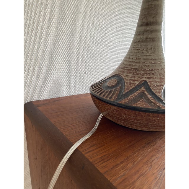 Stone Table Lamp by Arne Finne Nielsen for Søholm Keramik, 1960s For Sale - Image 7 of 11