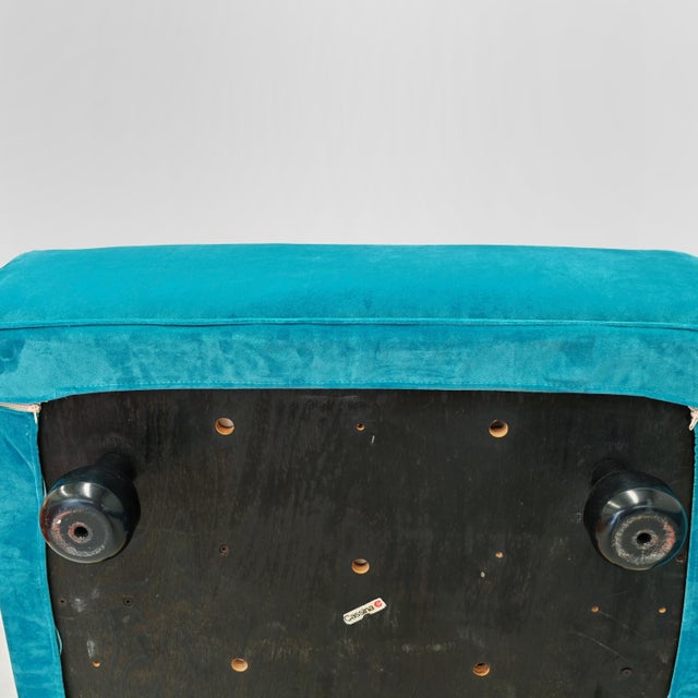 Fiandra Corner Modular Sofa in Blue Velvet by Vico Magistretti for Cassina, 1980s, Set of 4 For Sale - Image 18 of 18