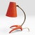 Vintage Swedish Desk Lamp in Red Wrinkle Lacquer, 1950s For Sale - Image 6 of 6