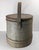 Farmhouse 19th Century Rustic Primitive Farmhouse Grey Green Painted Firkin Bucket For Sale - Image 3 of 15