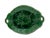Beautiful Early 1900s Antique Green English Embossed Leaf Majolica Two Handle Serving Tray - 12 Inches Long For Sale - Image 11 of 13