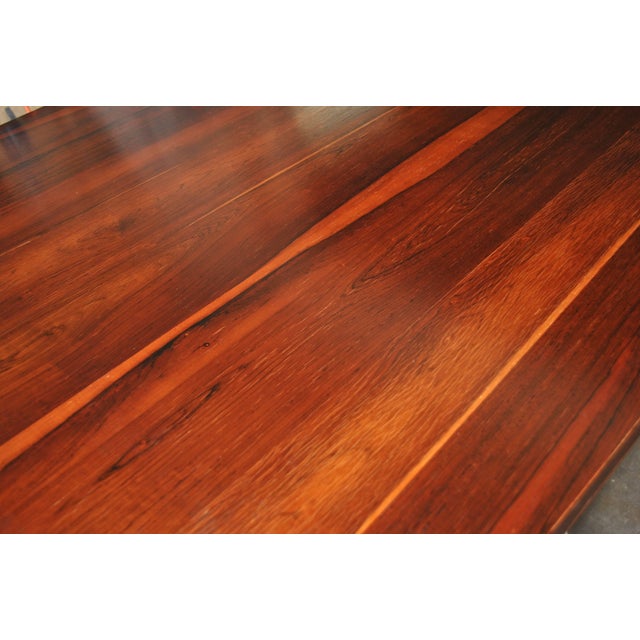 Brown Pieff Rosewood & Chrome Table Desk For Sale - Image 8 of 9