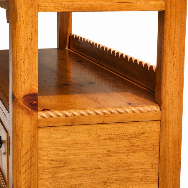 Tan Vintage | Baker Furniture "Milling Road" | Pine | Sideboard | Server | Buffet | Credenza | Italian Provincial | French Country For Sale - Image 8 of 16