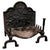Large Fire Back with Andirons and Grate, 1950 For Sale - Image 10 of 10