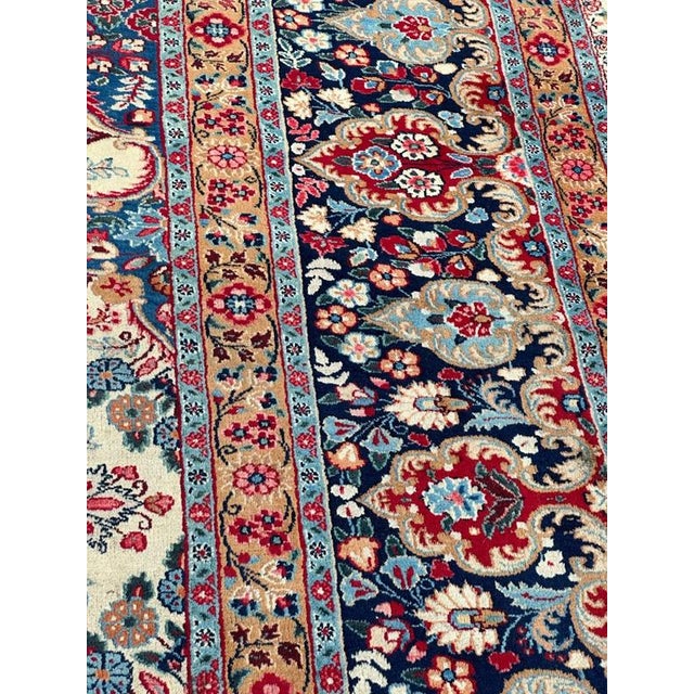 Blue Large Vintage Moud Rug, 1970s For Sale - Image 8 of 18