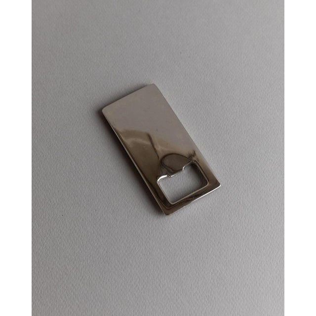Space Age Silver-Plated Bottle Opener, Italy, 1970s For Sale - Image 6 of 12