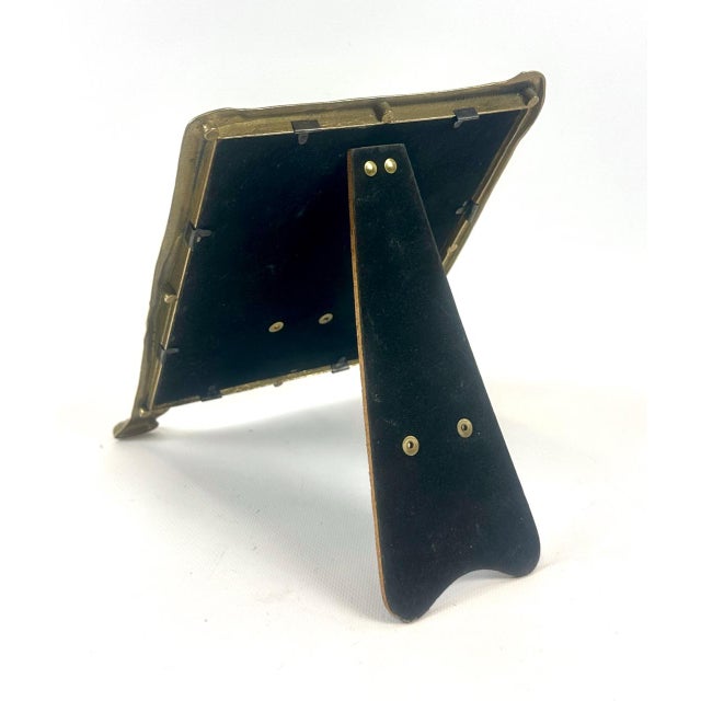 Art Nouveau Photo Frame in Brass, 1900s For Sale - Image 10 of 11