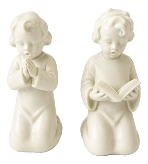 Porcelain Singing Angels Figuirines from Vista Alegre, Set of 2