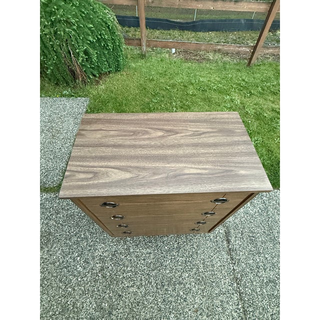 1960s Likely 1960s Mid-Century Modern Possibly Walnut Highboy Dresser For Sale - Image 5 of 10