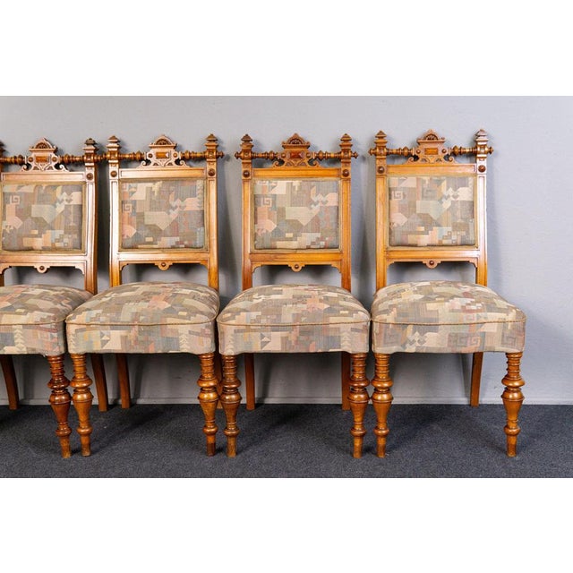 Vintage Brown Chairs, Set of 6 For Sale - Image 6 of 18