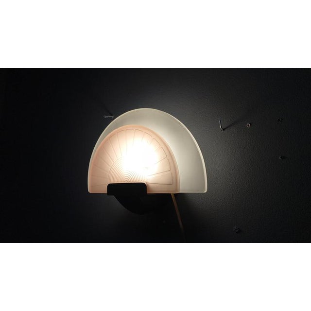 Vintage Glass Wall Light from Arteluce, 1980s For Sale - Image 4 of 17