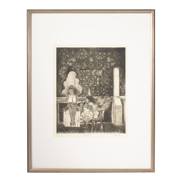 “Orphan’s” Etching by Peter Paone For Sale