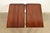 Henkel Harris Georgian Solid Cherry Wood Drop Leaf Pembroke Side Tables, Pair For Sale - Image 9 of 15
