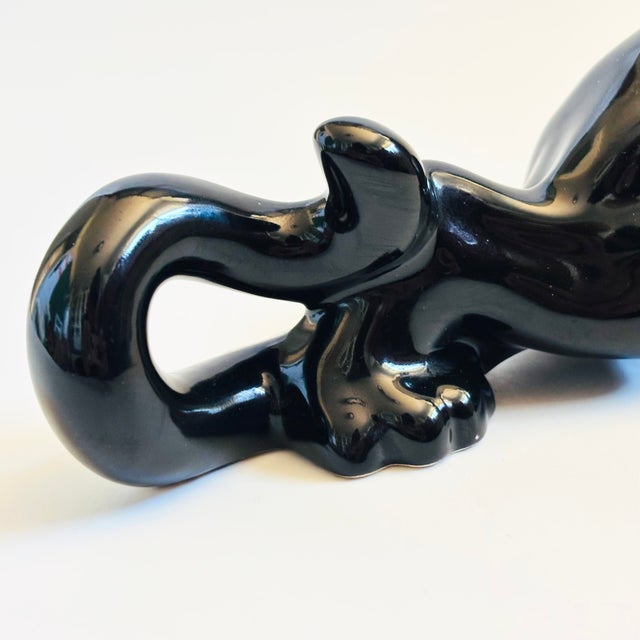 Ceramic MCM Ceramic Black Panther For Sale - Image 7 of 9