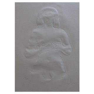 Antoniucci Volti, Nude Face, 1970, Embossing For Sale