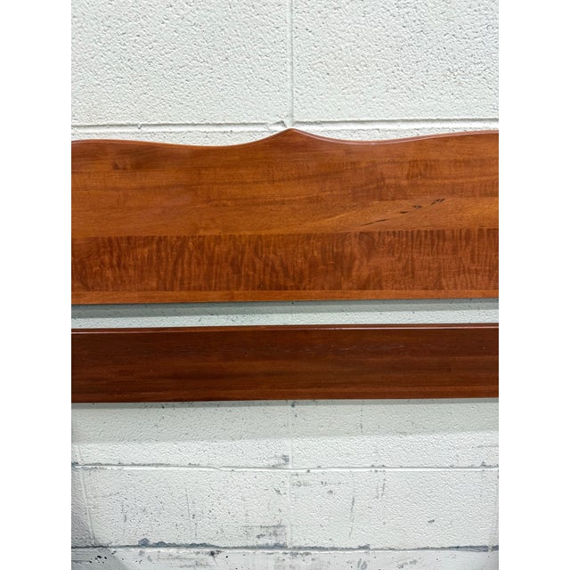 Vintage Twin Size Federal Style Empire Style American Tiger Maple Bed For Sale - Image 10 of 10