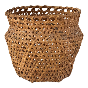 Mid Century Rattan Basket