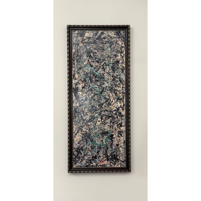 This abstract expressionist reproductive glicee artwork on canvas is titled "Full Fathom Five" (1947) by the renowned...