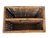Mid-Century Modern Vintage MCM Burnt Bamboo Magazine Rack Twin Compartment Boho Tiki Accent For Sale - Image 3 of 6