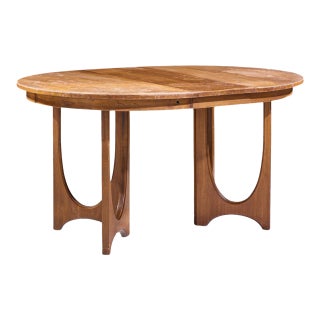 Broyhill Brasilia Mid Century Dining Table With 1 Leaf For Sale